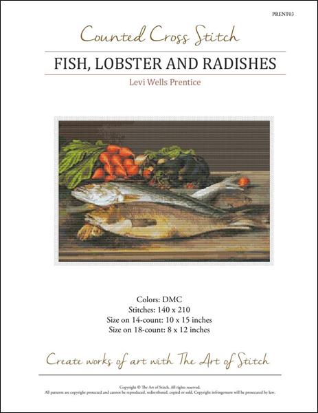 click here to view larger image of Fish Lobster and Radishes (Levi Wells Prentice) (chart)