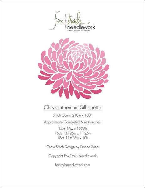 click here to view larger image of Chrysanthemum Silhouette (chart)