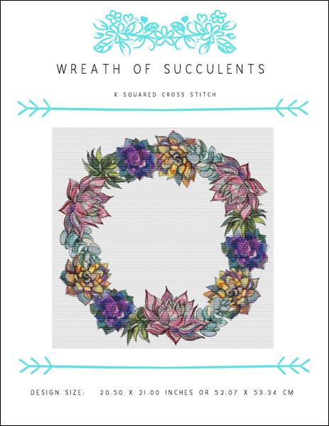 click here to view larger image of Wreath of Succulents (chart)
