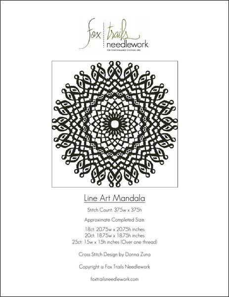 click here to view larger image of Line Art Mandala (chart)