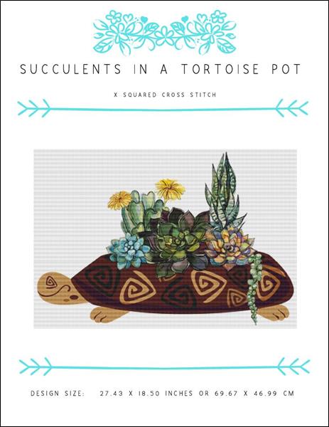 click here to view larger image of Succulents in a Tortoise Pot (chart)