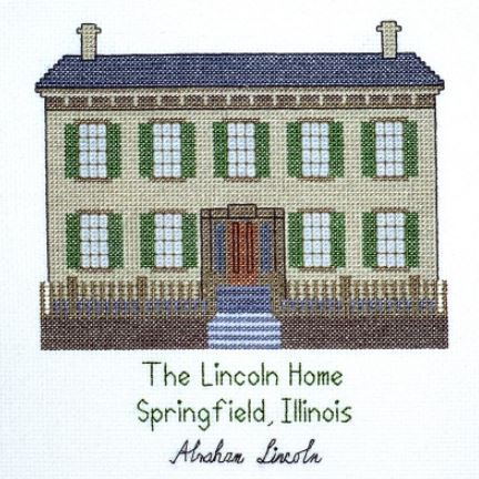 click here to view larger image of Lincoln Home (counted cross stitch kit)