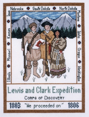 click here to view larger image of Lewis and Clark Expedition (counted cross stitch kit)