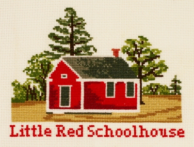 click here to view larger image of Little Red School House (counted cross stitch kit)