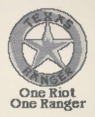 click here to view larger image of One Riot - One Ranger (counted cross stitch kit)