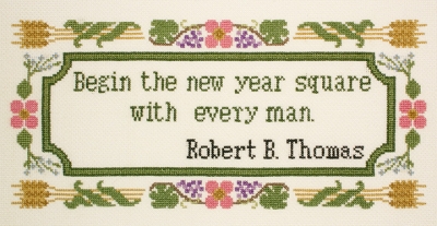 click here to view larger image of New Year Quote (counted cross stitch kit)