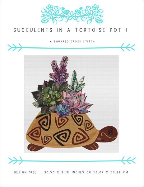 click here to view larger image of Succulents in a Tortoise Pot I (chart)