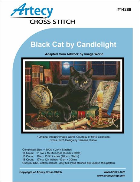 click here to view larger image of Black Cat by Candlelight  (chart)