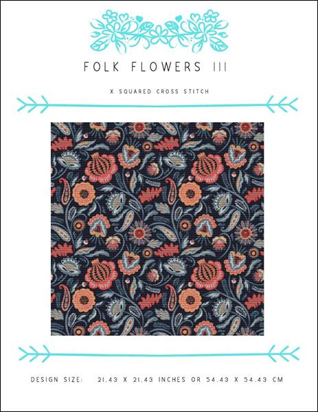 click here to view larger image of Folk Flowers III (chart)