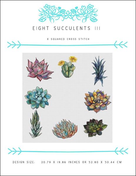 click here to view larger image of Eight Succulents III (chart)
