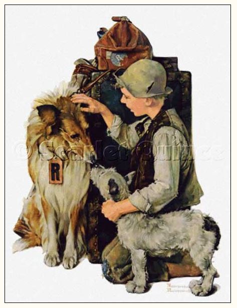 click here to view larger image of Making Friends - Norman Rockwell (chart)