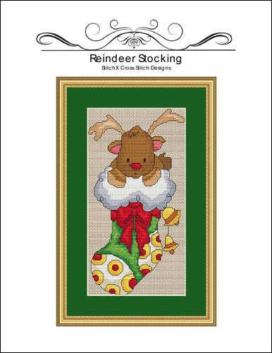 click here to view larger image of Reindeer Stocking  (chart)