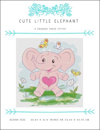 click here to view larger image of Cute Little Elephant (chart)