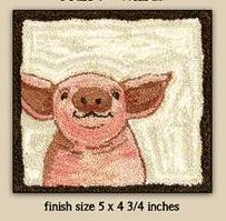 click here to view larger image of Wilbur (Punchneedle) (Punchneedle)