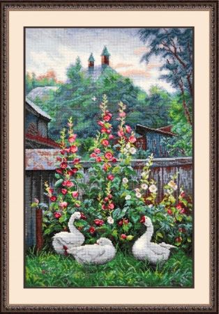 click here to view larger image of Evening in Russian Province (counted cross stitch kit)