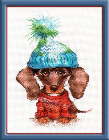 click here to view larger image of Sad Dog (counted cross stitch kit)