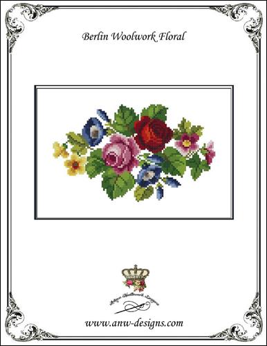 click here to view larger image of Berlin Woolwork Floral (chart)