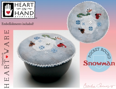 click here to view larger image of Pocket Round - Snowman (chart)