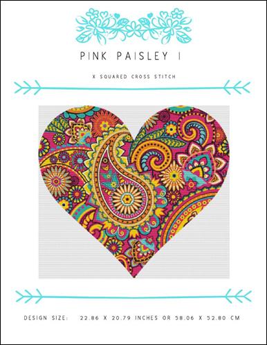 click here to view larger image of Pink Paisley I (chart)
