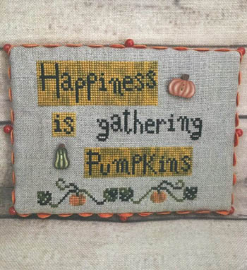 click here to view larger image of Happiness with Pumpkins (chart)