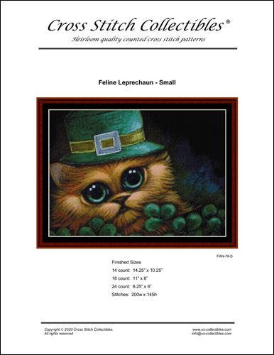 click here to view larger image of Feline Leprechaun - Small (chart)