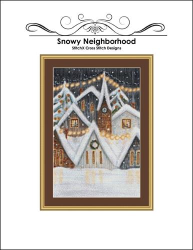 click here to view larger image of Snowy Neighborhood (chart)