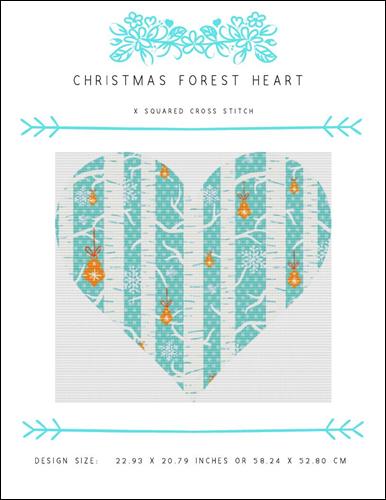 click here to view larger image of Christmas Forest Heart (chart)