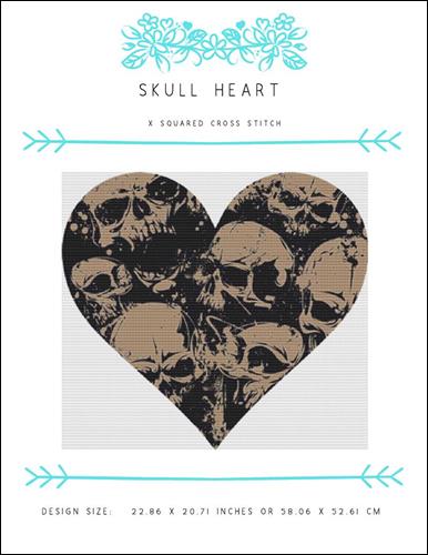 click here to view larger image of Skull Heart (chart)