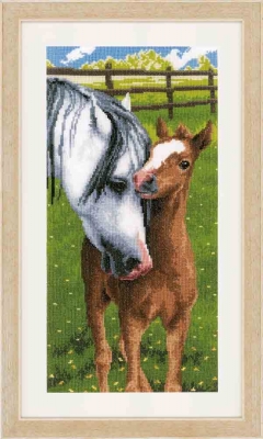 click here to view larger image of Horse and Foal (counted cross stitch kit)