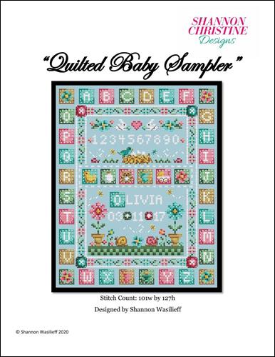 click here to view larger image of Quilted Baby Sampler (chart)