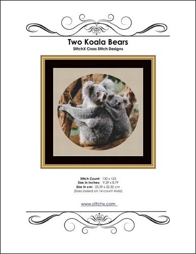 click here to view larger image of Two Koala Bears  (chart)