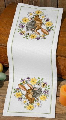 click here to view larger image of New Friends Table Runner (counted cross stitch kit)