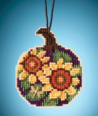 click here to view larger image of Sunflower Pumpkin (counted cross stitch kit)
