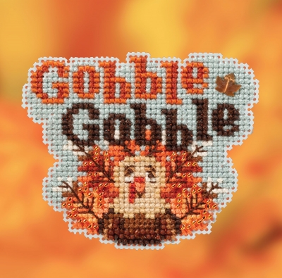 click here to view larger image of Gobble Gobble (2020) (counted cross stitch kit)