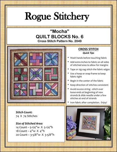 click here to view larger image of Quilt Blocks 6 - Mocha (chart)