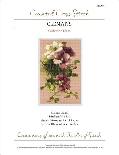 click here to view larger image of Clematis (Cathine Klein) (chart)