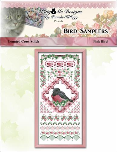 click here to view larger image of Bird Sampler - Pink Bird (chart)