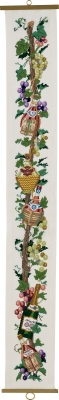 click here to view larger image of Wine Bottles Bellpull (counted cross stitch kit)