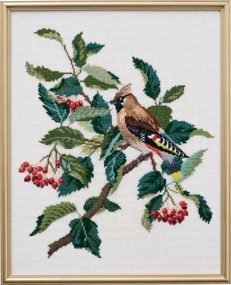 click here to view larger image of Waxwing (counted cross stitch kit)