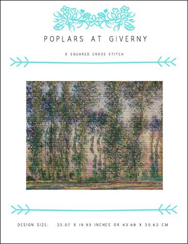 click here to view larger image of Poplars at Giverny (chart)
