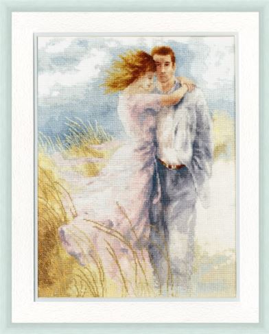 click here to view larger image of Date by the Sea (counted cross stitch kit)