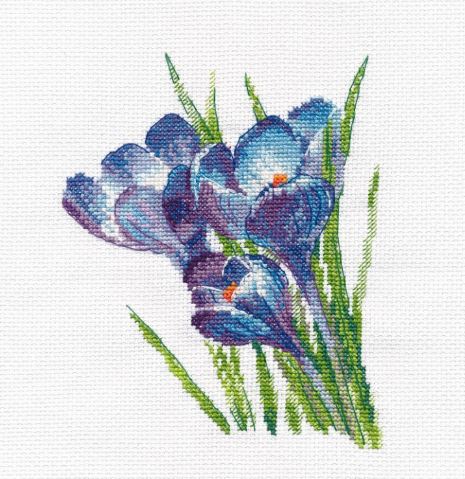 click here to view larger image of Crocuses (counted cross stitch kit)