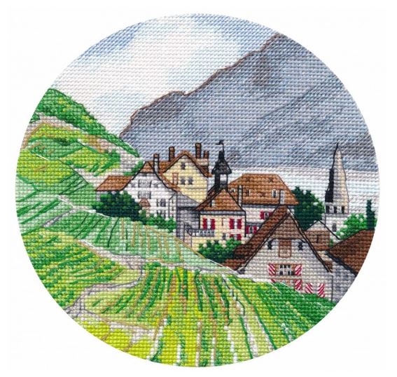 click here to view larger image of Miniature Alps (counted cross stitch kit)