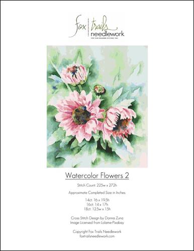 click here to view larger image of Watercolor Flowers 2 (chart)