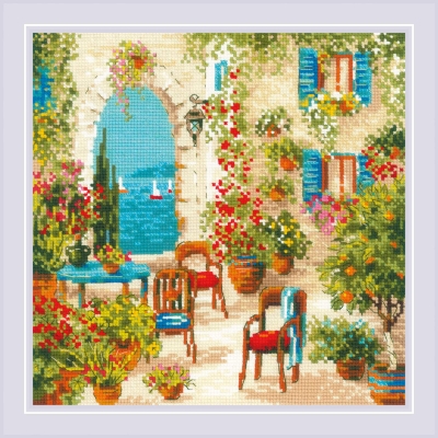 click here to view larger image of Southern Courtyard (counted cross stitch kit)
