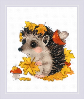 click here to view larger image of Leaf Gatherer, The (counted cross stitch kit)