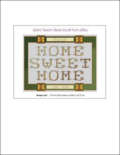 click here to view larger image of Home Sweet Home (chart)