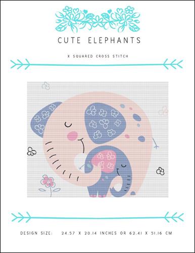 click here to view larger image of Cute Elephants (chart)