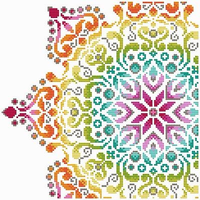 click here to view larger image of Rainbow Mandala 2 (chart)