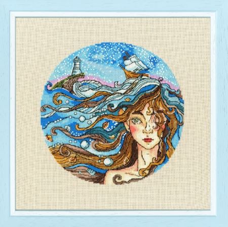 click here to view larger image of Dreaming of the Sea (counted cross stitch kit)